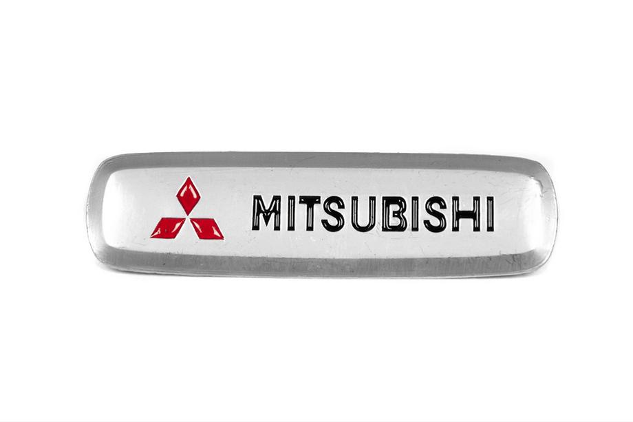 Mitsubishi Aluminium emblem til bilmåtter (1 stk.) Image