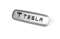 Tesla Aluminium emblem til bilmåtter (1 stk.) foto 2