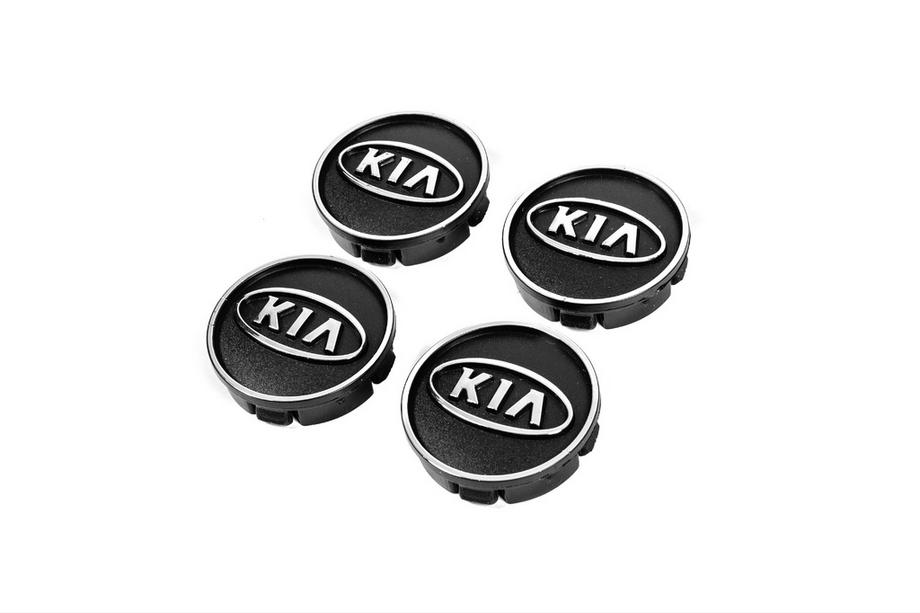 KIA Sorte fælgcenterkapsler kia60tur-bl (59 mm til 55 mm, 4 stk.) Image