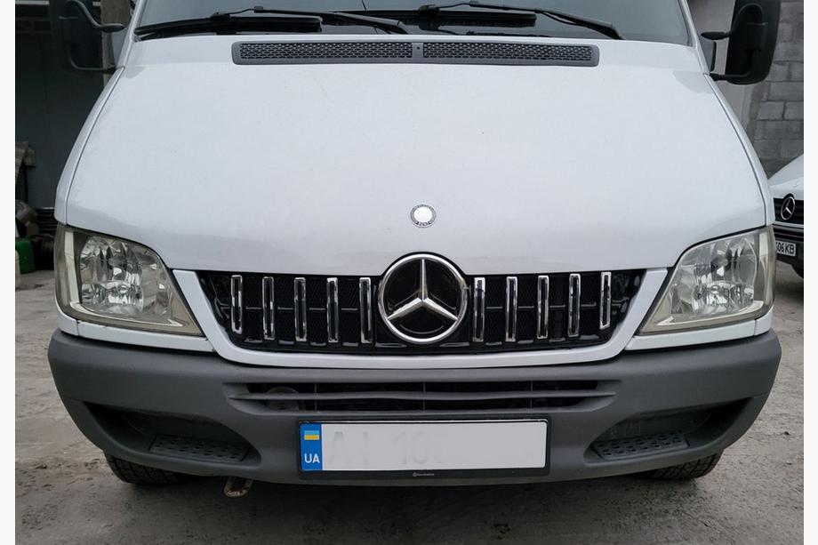 Mercedes Sprinter W901/902/903/904/905 1995–2006 GT Panamericana frontgrill Chrome Eco (CDI, 2002-2006) Image