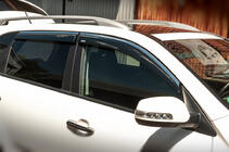 Kia Sorento II XM 2009–2014 Vindafvisere med kromliste (4 stk., Niken) foto 1