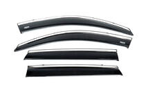 Kia Sorento II XM 2009–2014 Vindafvisere med kromliste (4 stk., Niken) foto 4