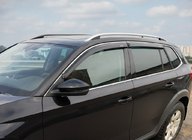 Skoda Kamiq 2019– Vindafvisere med kromliste (2019-2023, 4 stk, Niken) foto 1