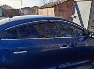 Renault Fluence 2009–2016 Vindafvisere med kromliste (4 stk., Niken) foto 6