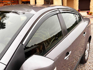 Renault Fluence 2009–2016 Vindafvisere med kromliste (4 stk., Niken) foto 9