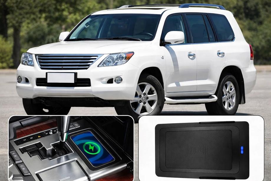 Lexus LX570/450d 2008–2022 Sæt til trådløs opladning af mobiltelefon (2007-2015) Image