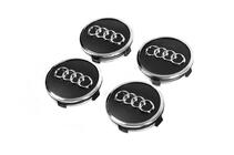 Audi Fælgcenterkapsler 57/61 mm med ring (4 stk., sorte) foto 2