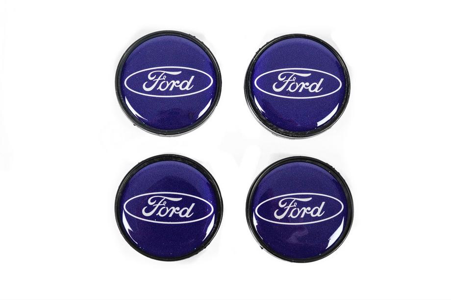 Ford Fælgcenterkapsler 53/51 mm blå frd5351bl (4 stk) Image