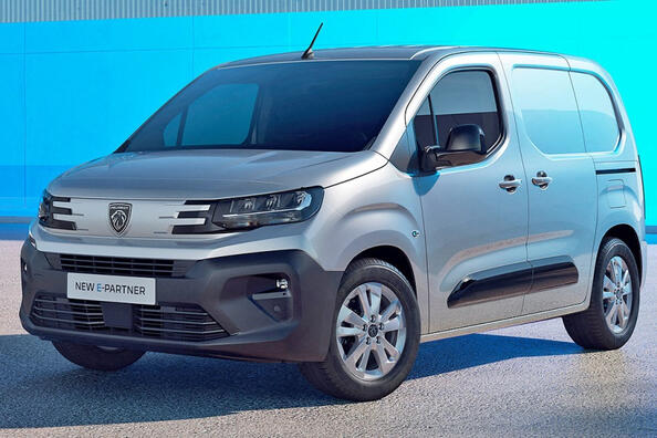 Test af opdaterede elektriske varebil Peugeot e-Partner 2024