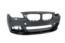 BMW 5-serie F10/F11 2010–2016 Frontspoilerlæbe til kofanger DPT Lip V-1 (til M-Performance, blank sort) foto 11