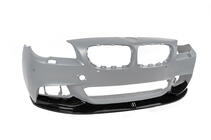 BMW 5-serie F10/F11 2010–2016 Frontspoilerlæbe til kofanger DPT Lip V-1 (til M-Performance, blank sort) foto 5