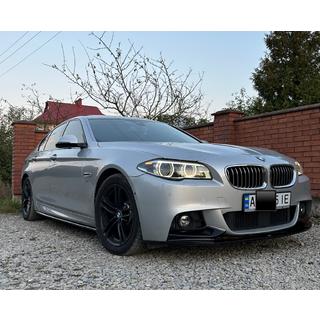 Frontspoilerlæbe til kofanger DPT Lip V-1 (til M-Performance, blank sort) BMW 5-serie F10/F11 2010–2016 foto 1