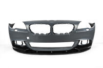 BMW 5-serie F10/F11 2010–2016 Frontlæbe til kofanger DPT Lip V-2 (til M-Performance, sort højglans) foto 7