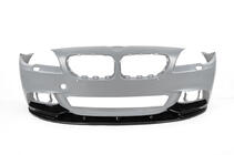BMW 5-serie F10/F11 2010–2016 Frontlæbe til kofanger DPT Lip V-2 (til M-Performance, sort højglans) foto 3