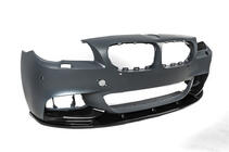 BMW 5-serie F10/F11 2010–2016 Frontlæbe til kofanger DPT Lip V-2 (til M-Performance, sort højglans) foto 13