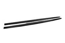 BMW 5-serie F10/F11 2010–2016 DPT V-1 sideskørt-forlængere (til M-Sport/M5 sideskørter, sort højglans) foto 11