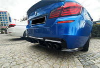 BMW 5-serie F10/F11 2010–2016 Bagdiffuser DPT V-1 (til M-Performance, sort højglans) foto 1