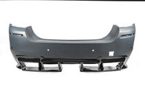 BMW 5-serie F10/F11 2010–2016 Bagdiffuser DPT V-1 (til M-Performance, sort højglans) foto 3
