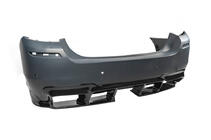 BMW 5-serie F10/F11 2010–2016 Bagdiffuser DPT V-1 (til M-Performance, sort højglans) foto 15