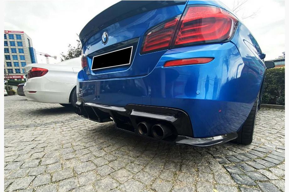 BMW 5-serie F10/F11 2010–2016 Bagdiffuser DPT V-1 (til M-Performance, sort højglans) Image