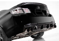 BMW 5-serie F10/F11 2010–2016 Bagdiffuser DPT V-2 (til M-Performance, blank sort) foto 3