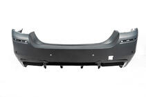 BMW 5-serie F10/F11 2010–2016 Bagdiffuser DPT V-2 (til M-Performance, blank sort) foto 15