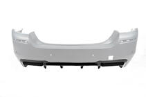 BMW 5-serie F10/F11 2010–2016 Bagdiffuser DPT V-2 (til M-Performance, blank sort) foto 11