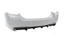 BMW 5-serie F10/F11 2010–2016 Bagdiffuser DPT V-2 (til M-Performance, blank sort) foto 2