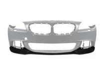 BMW 5-serie F10/F11 2010–2016 Frontkofanger læbespoiler DPT Lip V-3 (til M-Performance, blank sort) foto 2