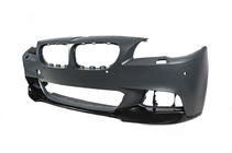 BMW 5-serie F10/F11 2010–2016 Frontkofanger læbespoiler DPT Lip V-3 (til M-Performance, blank sort) foto 13