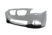 BMW 5-serie F10/F11 2010–2016 Frontkofanger læbespoiler DPT Lip V-3 (til M-Performance, blank sort) foto 10