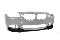 BMW 5-serie F10/F11 2010–2016 Frontkofanger læbespoiler DPT Lip V-3 (til M-Performance, blank sort) foto 9