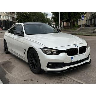 DPT Lip frontkofanger-læbe til standardversion (2015-2018, blank sort) BMW 3-serie F30/F31 2012–2019 foto 1