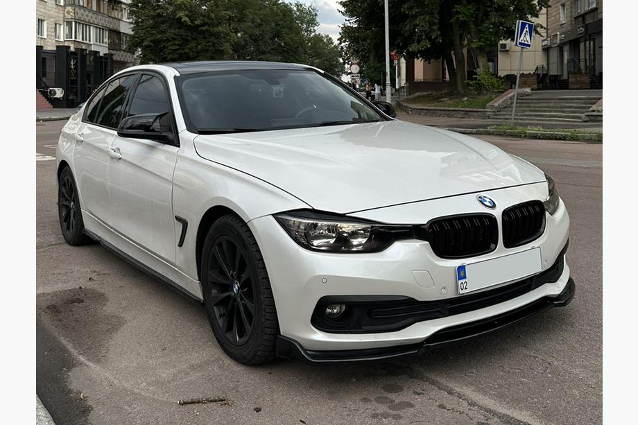 BMW 3-serie F30/F31 2012–2019 DPT Lip frontkofanger-læbe til standardversion (2015-2018, blank sort) Image