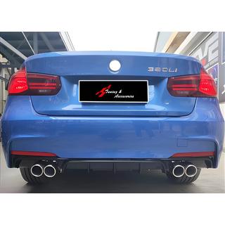 Bagerste diffuser DPT V-2 (til M Performance, blank sort) BMW 3-serie F30/F31 2012–2019 foto 1