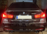 BMW 3-serie F30/F31 2012–2019 Bagdiffusor DPT V-3 (til M Performance, højglans sort) foto 3