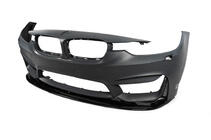 BMW 3-serie F30/F31 2012–2019 DPT Lip V-1 frontlæbe til kofanger (til M3, blank sort) foto 7