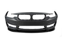 BMW 3-serie F30/F31 2012–2019 DPT Lip V-1 frontlæbe til kofanger (til M3, blank sort) foto 12