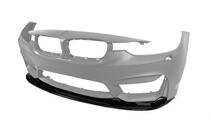 BMW 3-serie F30/F31 2012–2019 DPT Lip V-1 frontlæbe til kofanger (til M3, blank sort) foto 2