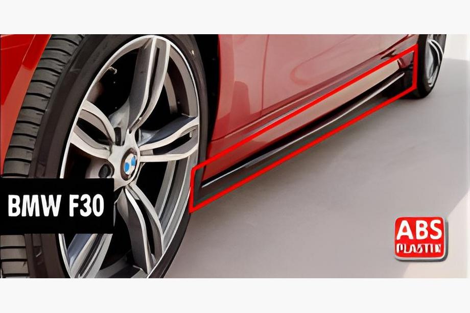 BMW 3-serie F30/F31 2012–2019 DPT V-1 dørtrinslister (til M-Sport sideskørter, sort højglans) Image