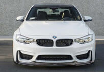 BMW 3-serie F30/F31 2012–2019 DPT Lip V-2 frontspoilerlæbe til for kofanger (Til M3, blank sort) foto 1