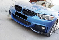 BMW 4-serie F32/F33/F36 2012–2020 Frontkofanger-læbe DPT Flap V-1 (til M-Technic, sort højglans) foto 3