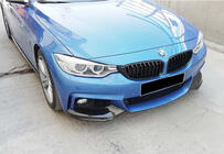 BMW 4-serie F32/F33/F36 2012–2020 Frontkofanger-læbe DPT Flap V-1 (til M-Technic, sort højglans) foto 4