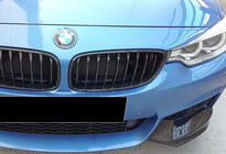BMW 4-serie F32/F33/F36 2012–2020 Frontkofanger-læbe DPT Flap V-1 (til M-Technic, sort højglans) foto 5