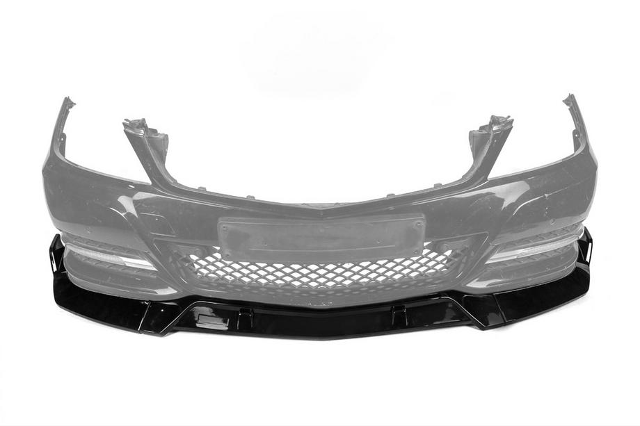 Mercedes C-class W204 2007–2015 Frontbumper-læbe DPT V1 (2011-2015, blank sort) Foto 6