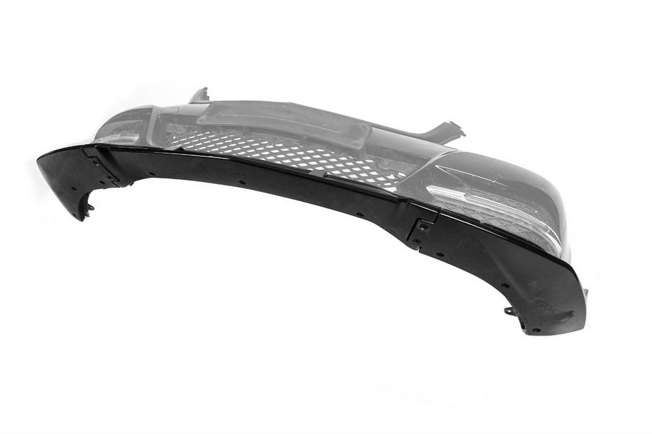 Mercedes C-class W204 2007–2015 Frontbumper-læbe DPT V1 (2011-2015, blank sort) Foto 9