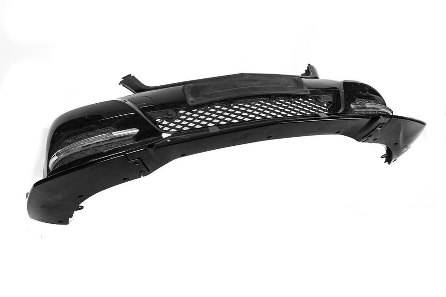 Mercedes C-class W204 2007–2015 Frontbumper-læbe DPT V1 (2011-2015, blank sort) Foto 18