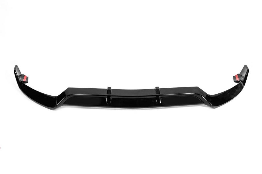 Mercedes C-klasse W205 2014–2021 Front kofangerlæbe DPT V1 (2014-2018, kun til AMG-Line, blank sort) Foto 2