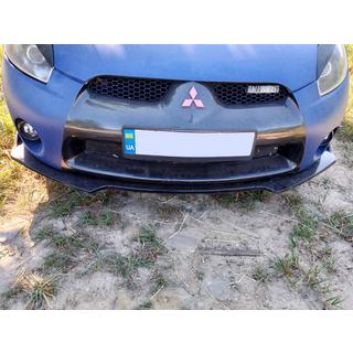 Universel front lip-spoilerlæbe DPT V-1 (ABS, sort højglans) foto 4