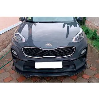 Universel front lip-spoilerlæbe DPT V-1 (ABS, sort højglans) foto 2